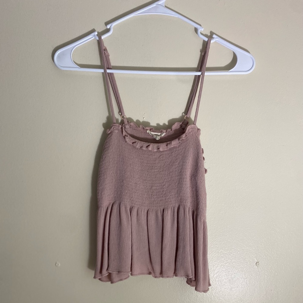 L.A. hearts pink crop top.